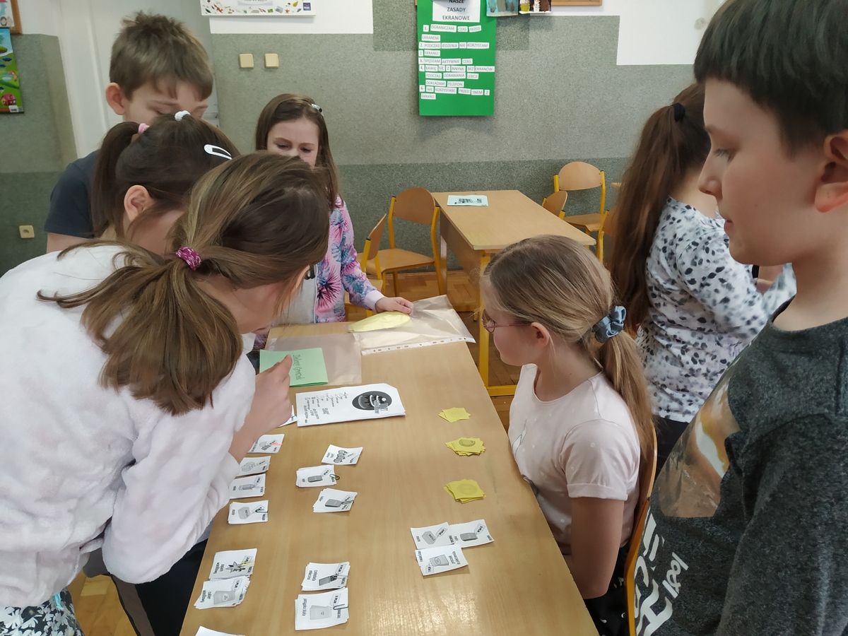 Zdjęcie dzieci podczas pracy na zajęciach
