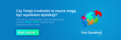 Bezpłatny Ogólnopolski Test Dysleksji
