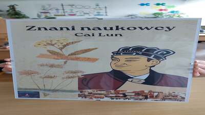 Znani naukowcy - Cai Lun - grafika