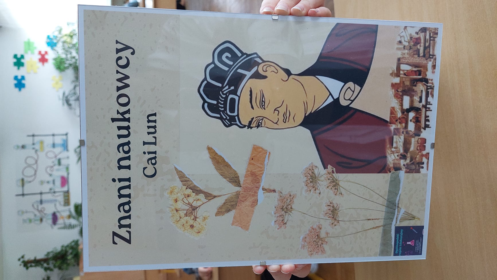 Znani naukowcy - Cai Lun - grafika