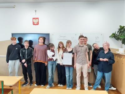 Wspólne zdjęcie klasy 8b