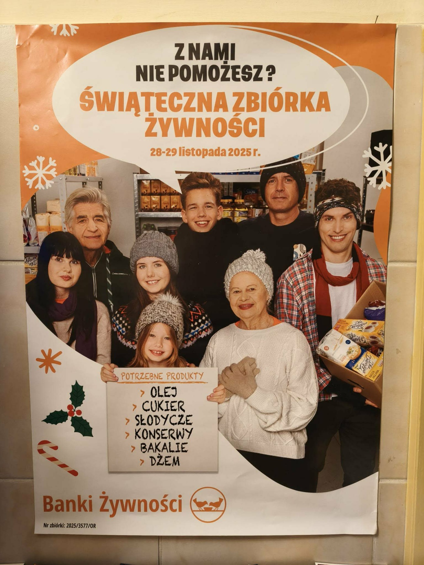 Plakat: Świąteczna zbiórka żywności