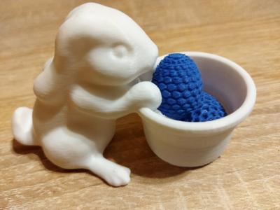 Wydruk 3D zajączek
