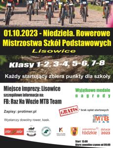 plakat na temat wyścigu rowerowego