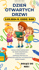 plakat zapraszający na dni otwarte 