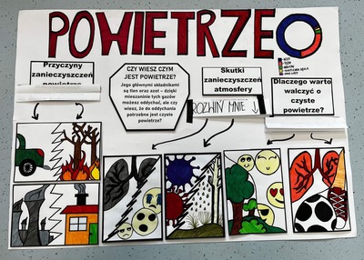 Plakat wykonany przez ucznia