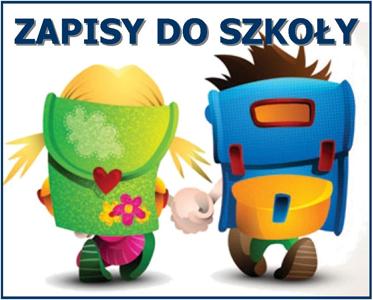 rysunek - uczniowie z tornistrami