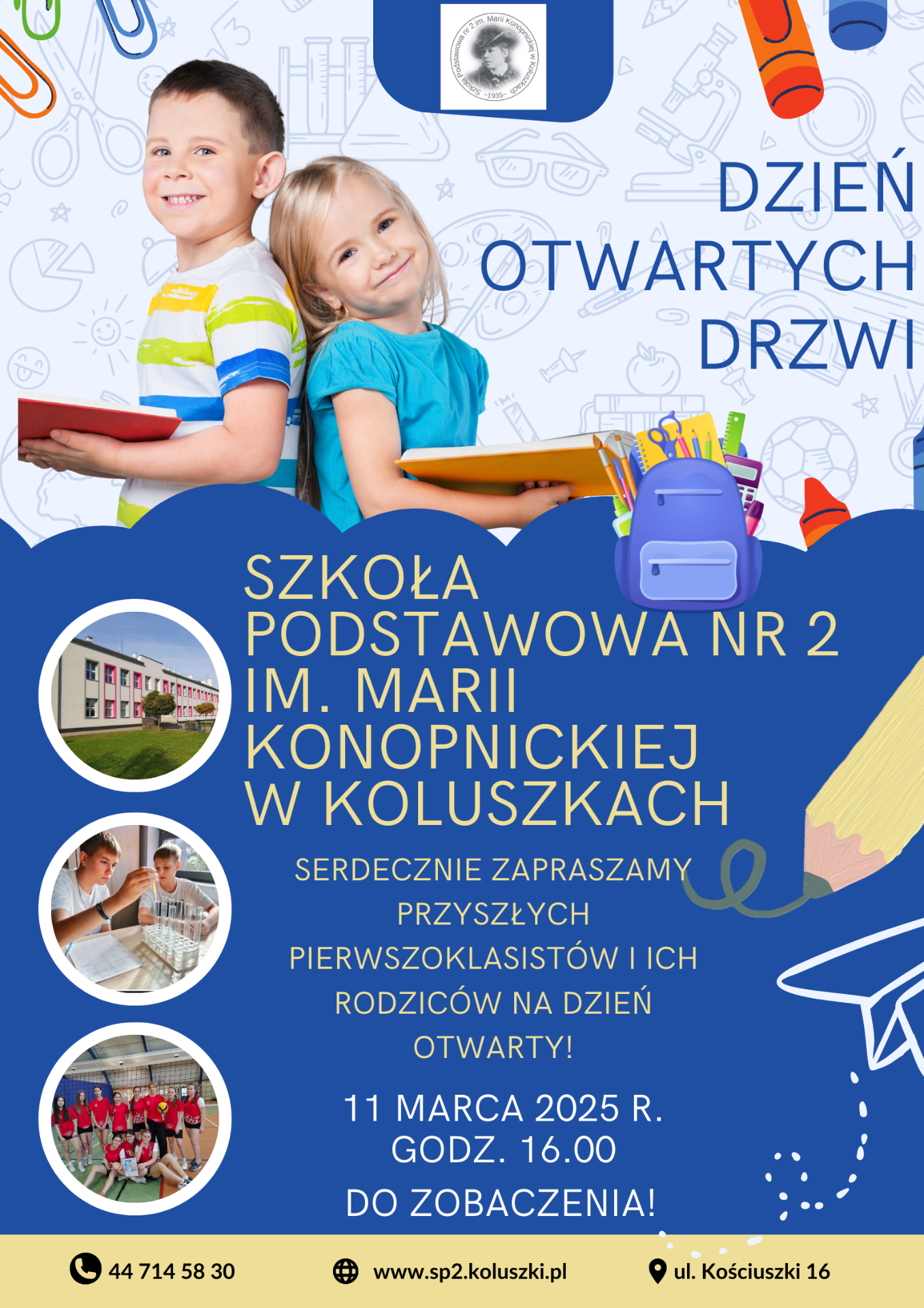 plakat na temat drzwi otwartych