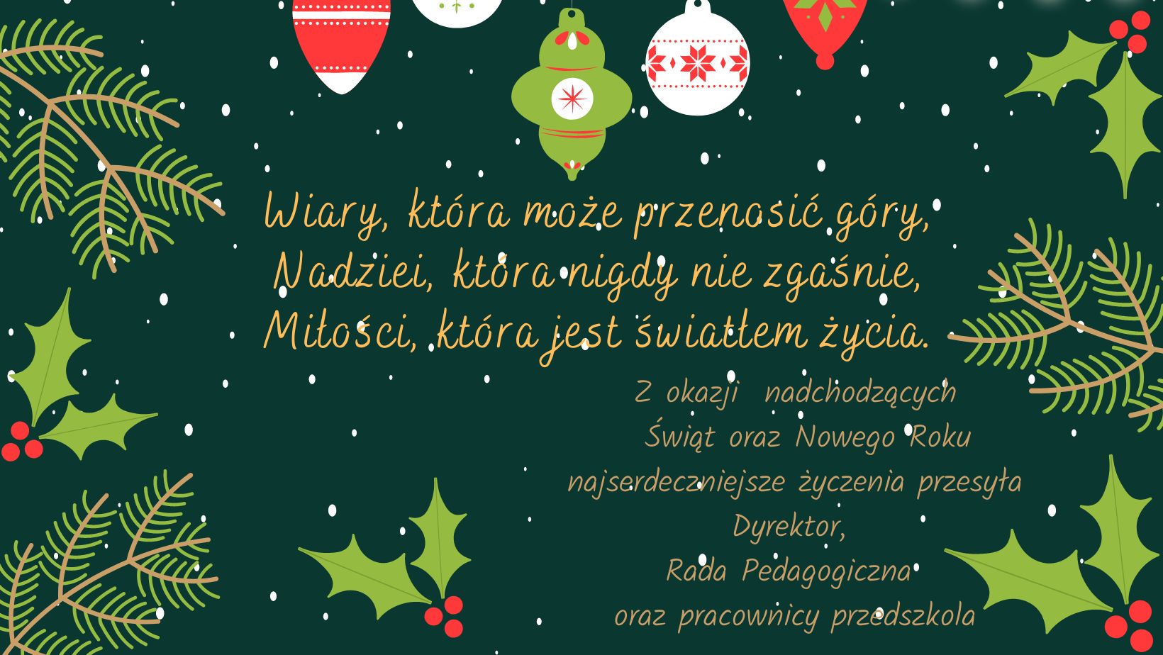Życzenia świąteczne 