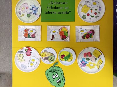 Praca na temat kolorowego śniadania