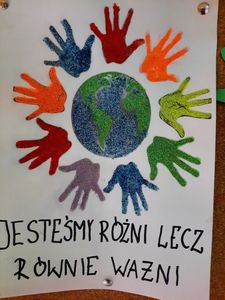 Praca ucznia w konkursie "Tolerancja"