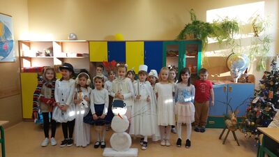 Zwycięzcy konkursu recytatorskiego dla uczniów klas I "W zimowej szacie"