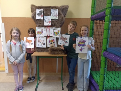 Dzień Kota w świetlicy szkolnej.