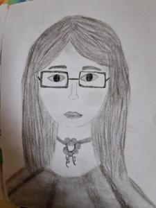 Portret czarno-biały