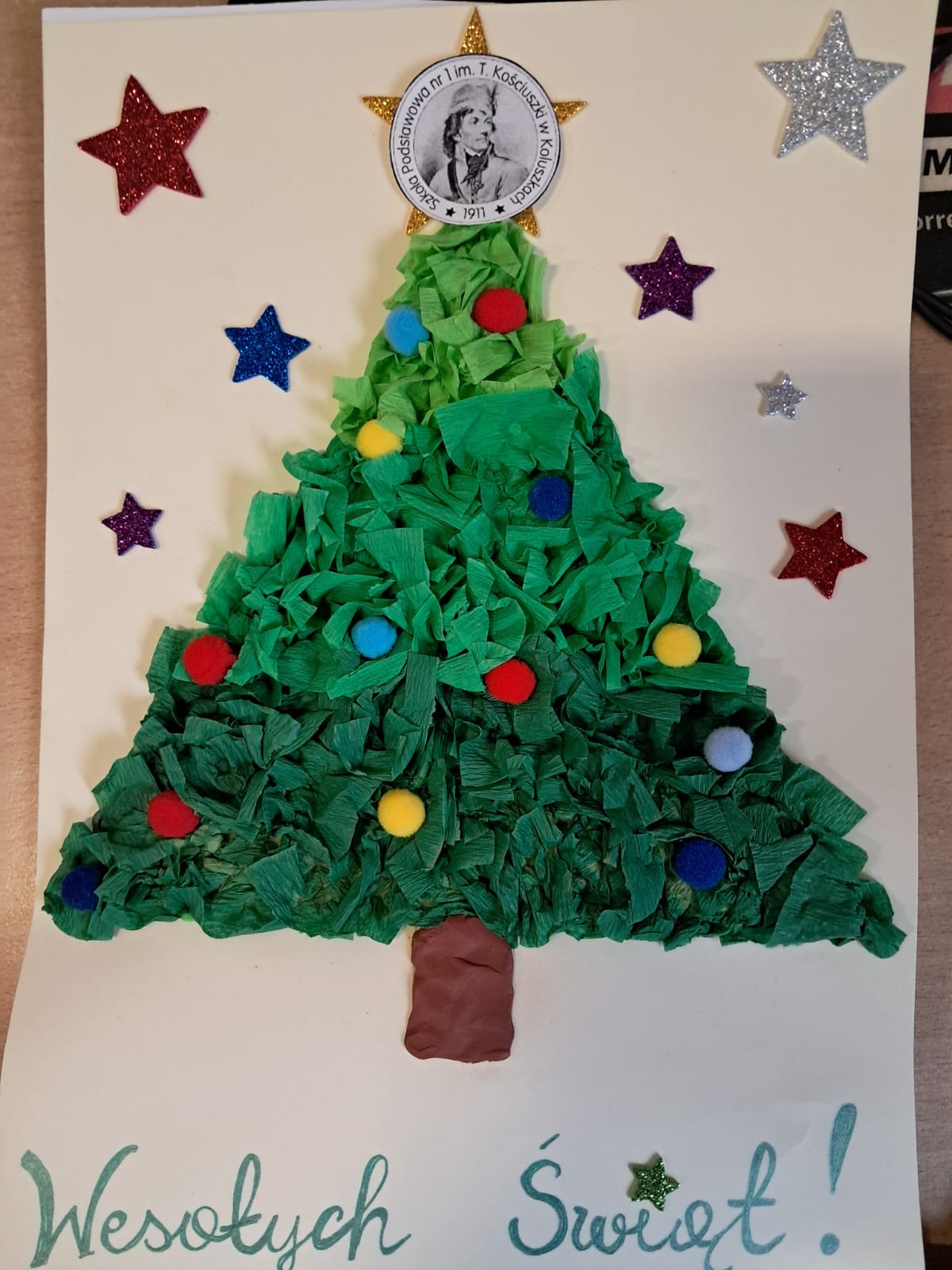 Praca plastyczna "Choinki Jedynki"