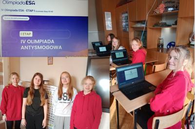 uczestniczki w IV Ogólnopolskiej Olimpiadzie Antysmogowej
