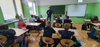 Spotkanie z paniami policjantkami.