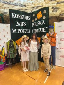Julia Wawrzonowska, Patrycja Pecyna i Antoni Miśkiewicz - nasi reprezentanci.
