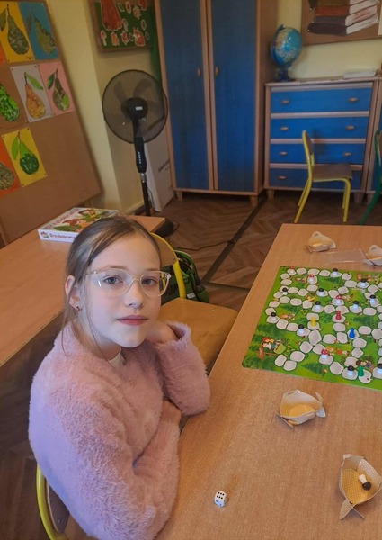 Warsztat z uczennica z Ukrainy.