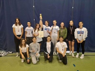 Gminna Spartakiada Dzieci i Młodzieży w piłce koszykowej. Drużyna dziewcząt. 