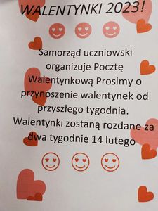 Poczta walentynkowa - ogłoszenie 