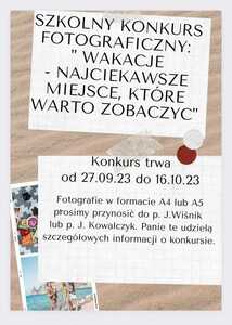 Konkurs fotograficzny. 