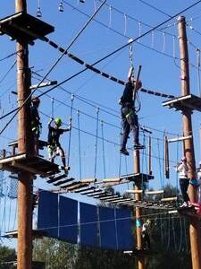 Wycieczka klasy 8b do parku linowego w Lisowicach