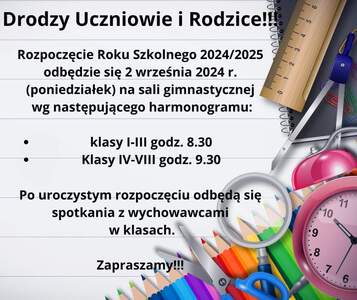 Rozpoczęcie Roku Szkolnego 2024/25