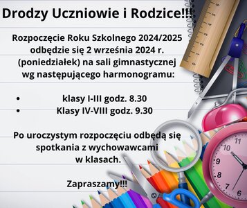 Rozpoczęcie Roku Szkolnego 2024/2025