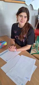 Jagoda Tyburc - uczennica , nasza finalistka.