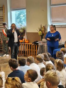 Przemowa zastępcy burmistrza pana Tomasza Krawczyka