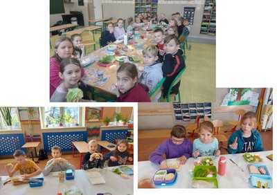 Uczniowie z klas 3a i 2b