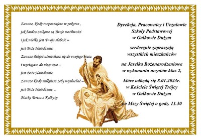 Zaproszenie na jasełka