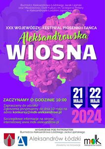 plakat XXX Festiwalu piosenki i tańca
