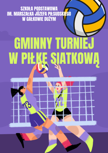 plakat przedstawiający siatkarzy