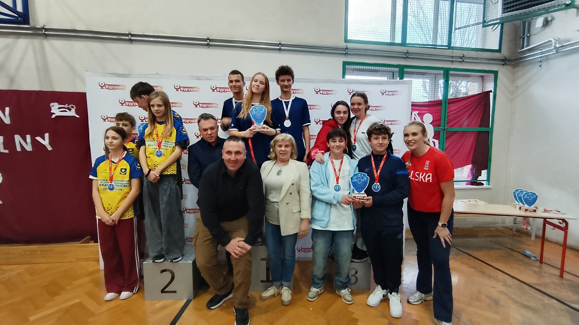 Zwycięzcy Szkolnego Triathlonu w kategorii klas siódmych