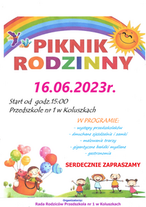 ogłoszenie o pikniku rodzinnym