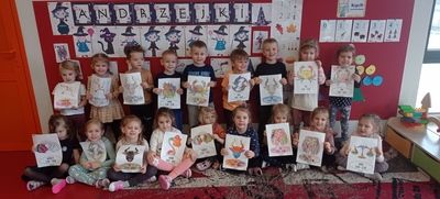 grupa dzieci , andrzejki