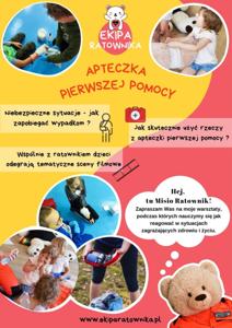 Plakat - apteczka pierwszej pomocy. 
