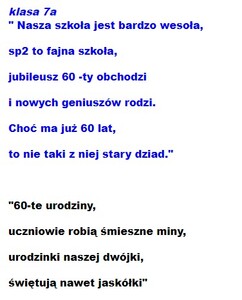 wiersze klasy 7a