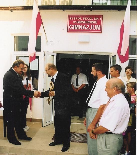 Otwarcie nowego budynku gimnazjum