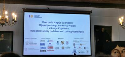 Wręczenie certyfikatów w programie "Szkoła Przyjaciół Kopernika"