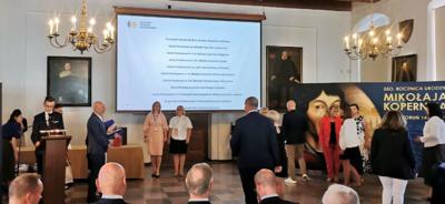 Wręczenie certyfikatów w programie "Szkoła Przyjaciół Kopernika"