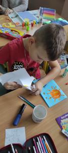 Kartki urodzinowe dla Kopernika, lekcja w ramach programu "Szkoła Przyjaciół Mikołaja Kopernika"