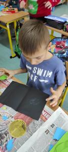 Kartki urodzinowe dla Kopernika, lekcja w ramach programu "Szkoła Przyjaciół Mikołaja Kopernika"