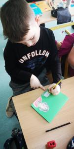 Kartki urodzinowe dla Kopernika, lekcja w ramach programu "Szkoła Przyjaciół Mikołaja Kopernika"