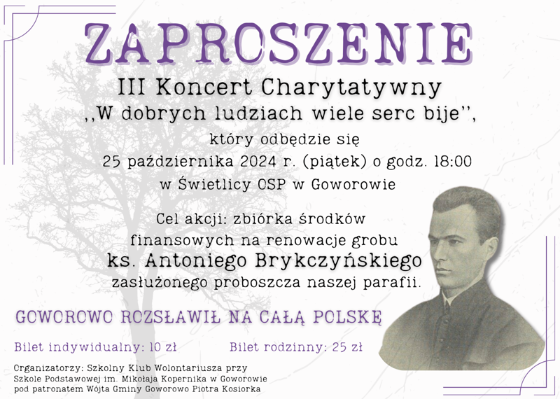 Zaproszenie na III Koncert Charytatywny