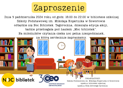 NOC bibliotek 2024 - zaproszenie