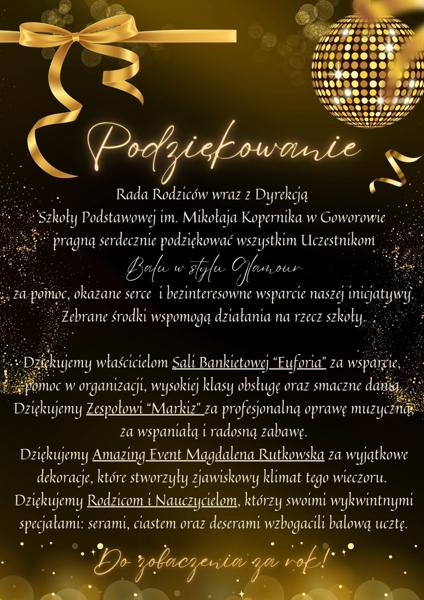 Podziękowanie