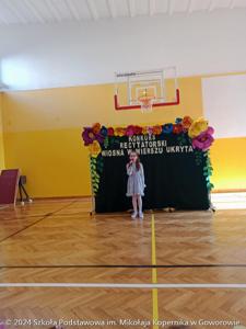 Szkolny Konkurs Recytatorski „Wiosna w wierszu ukryta”